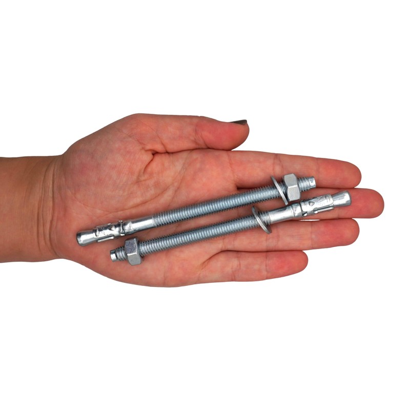 SKIR'CO (Pack of 10) Galvanised Wedge Anchors M8 x 120
