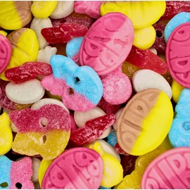 Swedish Candy Mix - Big Ovals, Skulls, and More - Sweet and Sour Swedish Gummies - From Sweden (0.5 LB) (Sweet/Sour Mix)