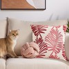 FFDHWU 2 Square Pillowcases, Leaf Print Pillowcases, Home Decorations, Pillow