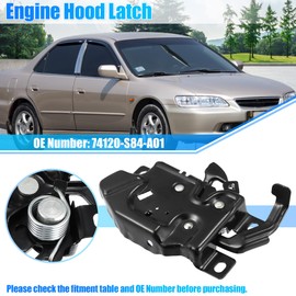 X AUTOHAUX 74120S84A01 74120-S84-A01 Car Engine Hood Latch Lock for Honda Accord 1998-2002 Hood Latch Assembly Hood Lock Assy