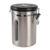 Coffee Canister 1800ml 304 Stainless Steel Window Design One Way