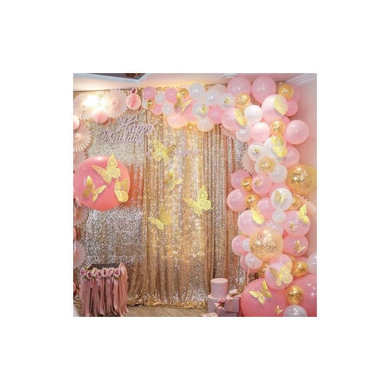 144pcs Mariposas Decorativas 3D, Adornos de Mariposa 3D para Cupcakes,