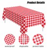 SietDESEO 2 Pack Red Gingham Tablecloth Rectangle 54 x 108