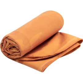 Sea to Summit - Drylite Towel Travel Towel L - Microfibre Bath Towel - Super Soft & Velvety - Absorbent & Quick Drying - Hanger & Bag - Travel & Fitness - 60 x 120 cm - Outback Orange - 145 g