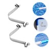 Abaodam 5pcs Stainless Steel Pool Pole Clips Durable V Shaped
