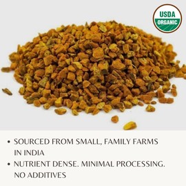 Hatton Naturals Turmeric Cut & Sifted (Curcuma longa) - USDA Certified Organic 100% Turmeric Root 1lb (16 oz/454 g) - Herbal Tea - Vegan, Non GMO, Gluten Free
