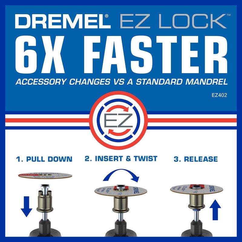 Dremel EZ727-01 EZ Lock Sanding & Grinding Rotary Tool Accessories