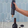 Wine Enthusiast Electric Blue Automatic Wine Opener with Foil Cutter