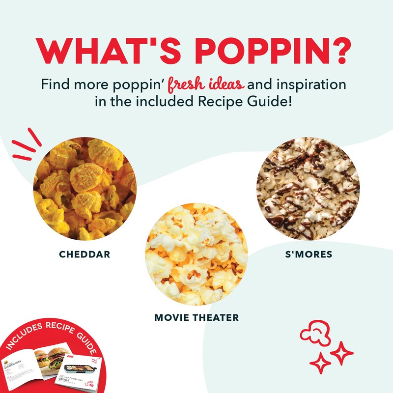 DASH Hot Air Popcorn Popper Maker with Measuring Cup to