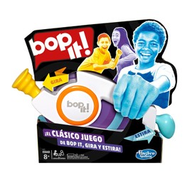 Hasbro Gaming Bop It! - Juego de Mesa electrónico de Golpear, Estirar y Girar para 1 o más Jugadores a Partir de los 8 años