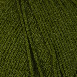 WoolCraft Acrylic Aran 400g Knitting & Crochet Yarn, Great Value 100% Acrylic Yarn, Choose from 25 Shades, 800 Metres, 400g Balls, Single Ball, Olive