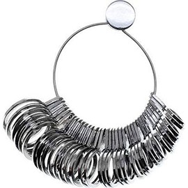 PARUU® Aluminium Ring Sizer Size 1-15 In Half Size Steps ST383-c