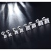 M olurgor Stud Earrings: Square, Screw Back, Princess Cut CZ