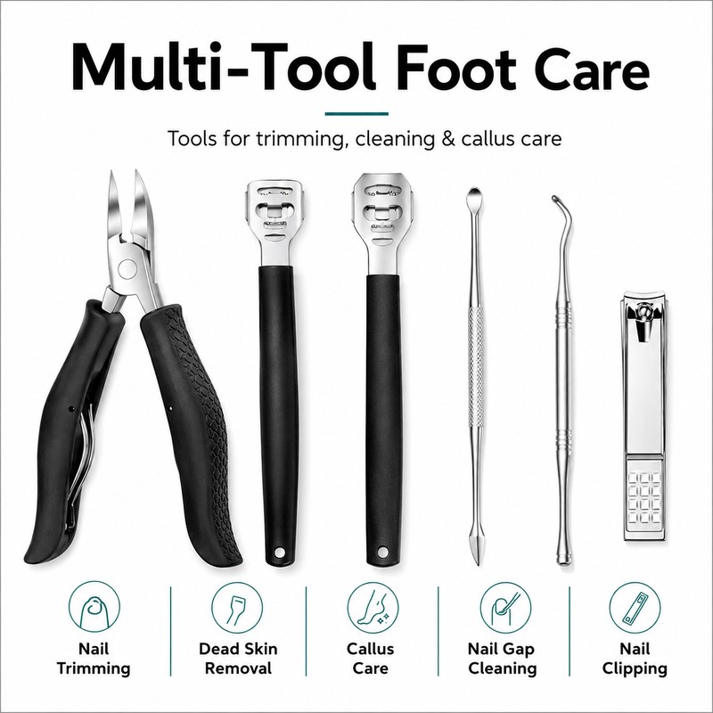 12-Piece Ingrown Nail Care Kit for Home Grooming – Precision