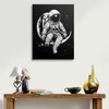 ZYNYZ Z Cool Space Theme Black and White Astronaut Canvas