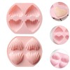 2 Pcs Nonstick Cupcake Baking Pan with 4 Cavity Design,