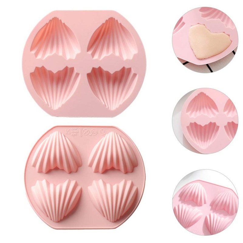 2 Pcs Nonstick Cupcake Baking Pan with 4 Cavity Design,