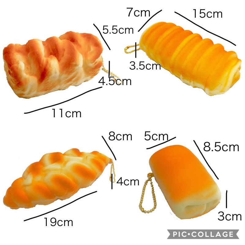 SHOP SHIMATARO Jumbo Squishies, Large Bread Set, Variety of 10