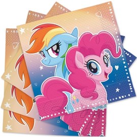 My Little Pony Luncheon Paper Napkins - 6.5" x 6.5", 16 Pcs