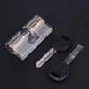 7 Pcs Transparent Padlock Set Pick Cutaway Practice Lock With