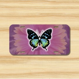 Amel Butterfly Flower flor mariposa Front License Plate Garden Outdoors Nature NEW