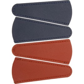 Funda Protectora de Cuero para Tijeras de Cejas Cubierta de Seguridad y Diseño Portátil para Uso Conveniente en Belleza y Costura
