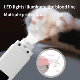 Dog Nail Trimmers, 4-Speed Dog Nail Grinder, Painless & Quiet Pet Nail Trimmer for Large Dogs, Medium & Small Dogs/Cats（2 Grinder Wheels）