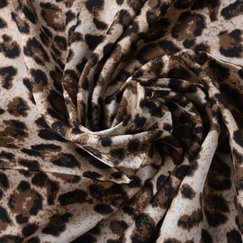 Leopard Print Scarf Headband Bandana for Women Vintage Leopard Head Scarf Square Neck Scarf Chiffon Head Wrap Scarf Silk Headscarf for Women Christmas Gifts Hair Decor Leopard Print Neck Scarves 2 Pcs