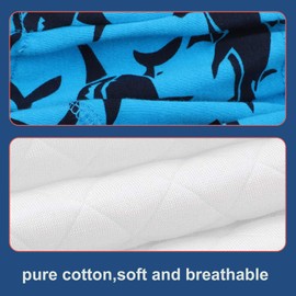 MooMoo Baby 6 Packs Cotton Training Pants Reusable Toddler Potty Training Underwear for Boy and Girl Dinosaur-5T Blue