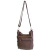 ROMA LEATHERS Stylish Leather Locking Concealment Crossbody Purse - CCW