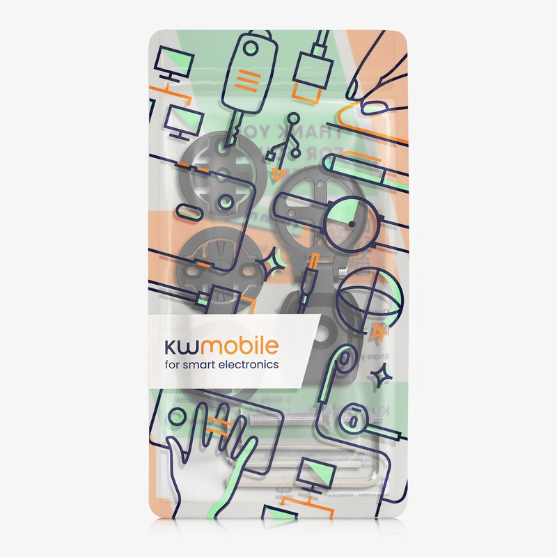kwmobile Mount Compatible with Garmin Edge/Bryton Rider/Wahoo Mount - Bicycle