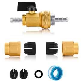 SIGURANTA Garden retractable hose valve joint, retractable hose end connection fitting, brass repair kit for retractable hose (1 set)