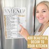 Weekly Meal Planner Dry Erase Board for Refrigerator - Marble