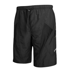 Santic Men's Cycling Shorts Loose-Fit Bike Bicycle MTB Mountain Bike Shorts Black