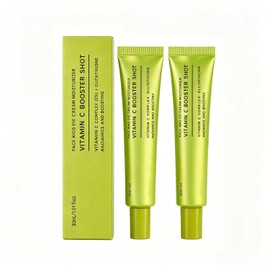 Sérum Facial Brillo y Antiarrugas,Vitamina C con Glutatión y Vitamina E, Vitamin C Booster Shot,Tratamiento Unifica el Tono, Suaviza la Piel, Uso Diario (2PC)