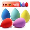 BEAKEY Makeup Sponge Set 5 Pack Micro Porous Low Absorption