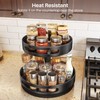 Lazy Susan Organizer Spice Rack - 2 Tier Height Adjustable
