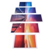 5PCS Frameless Canvas Painting Lakeside Sunset Pattern Wall Art Picture