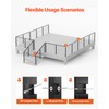 VEVOR 4 Pack Cable Railing Post, 36"x1"x2" Level Drilled Deck