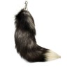 Alpertie Fluffy Real Fox Fur Tail Keychain Tassel Bag Cosplay