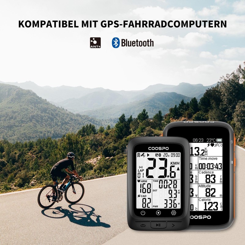 COOSPO BK9C Cadence Sensor Bluetooth 5.0 ANT+, Wireless Bicycle Speed