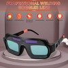 True Color Solar Auto Darkening Welding Goggles, Safety Protective Welding