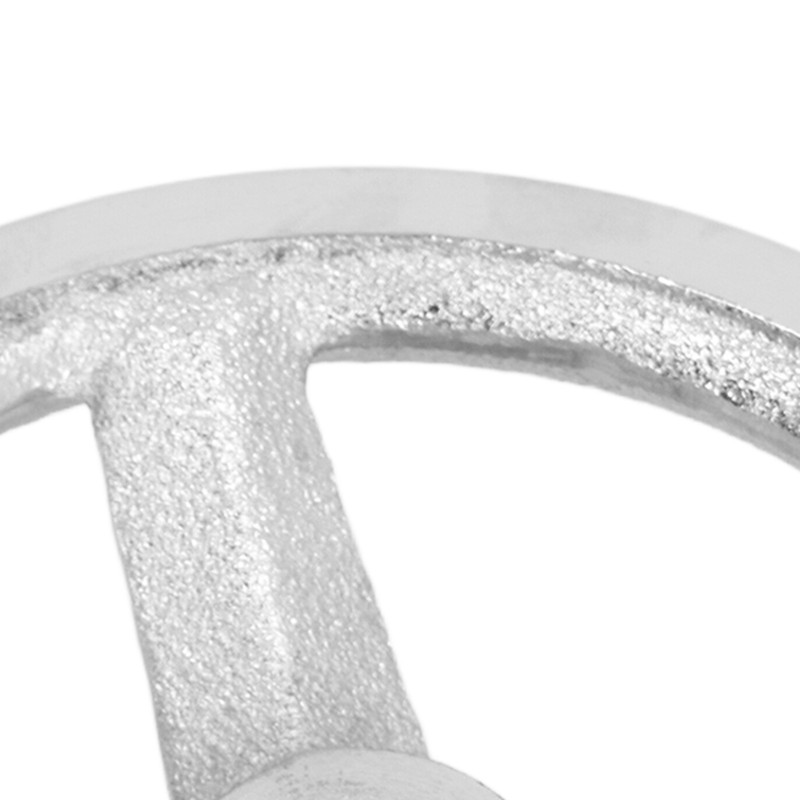 3 Spoke Hand Wheel with Revolving Handle Cast Iron Round