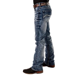 B. Tuff Western Jeans Mens Revved Up 32 Short Light Wash MREVVP