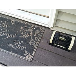 Edward Tools Diamondback Boot Brush - Heavy Duty Shoe and Boot Cleaner with Scraper and Brush - Heavy Steel Frame with Mounting Screws - Outdoor/Indoor Shoe Brush - Clean Mud/Dust