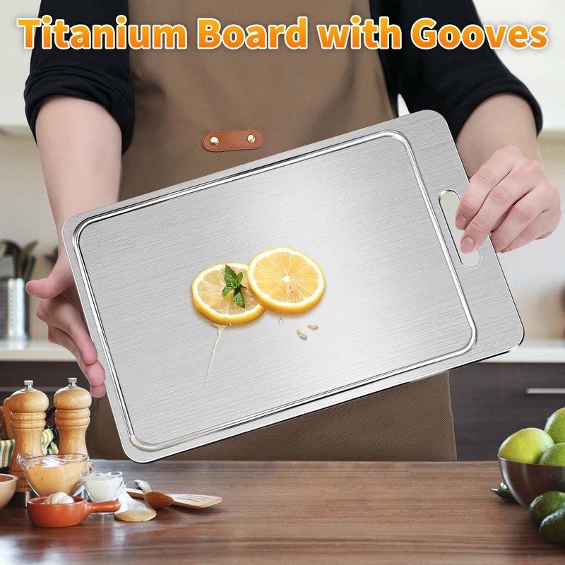 2025 New Titanium Cutting Board for Kitchen, Titanium Chopping Board
