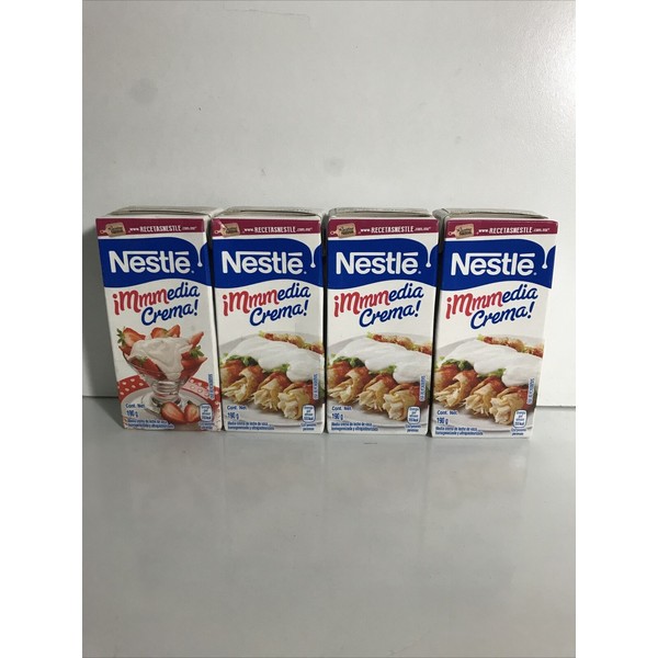 6-Pack Nestle Media Crema 🇲🇽Table Cream Nestle 190g/6.7oz each