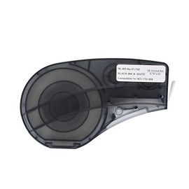 TapeTek (M21-750-499) Multi-Purpose Nylon Label Wire Marking Black On White Material For BMP21-PLUS BMP21-LAB, BMP21, IDPAL, (1)