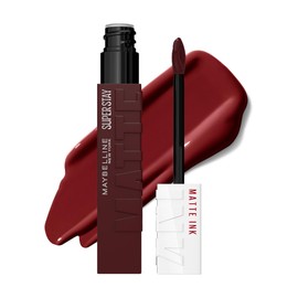 Maybelline SuperStay Matte Ink Labial Líquido, Larga Duración 16 Horas, Alta Pigmentación Sin Transferencia, Aplicador de Precisión en Flecha, Tono 50 Voyager, 5 ml