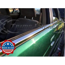 Made in USA - Trims Express fit:2000-2006 Nissan Sentra Chrome 4Pc Window Sill Trim Overlay Stainless